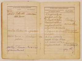 1915 Kazán (Fowler John és tsa, Leeds) használati engedélye és nyilvántartási könyve