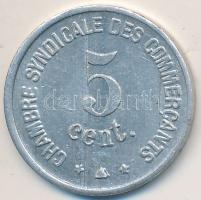 Franciaország 1921. 5c "Kereskedelmi Szövetség" Al zseton T:2- France 1921. 5 Cents "Chambre Syndicale des Commercants de Perpignan (Trade Association of Commercants)" Al token C:VF