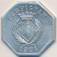 Franciaország 1921. 10c "Kereskedelmi Szövetség" Al zseton T:2-
France 1921. 10 Cents &quo...