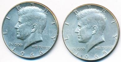 Amerikai Egyesült Államok 1965-1966. 1/2$ Ag "Kennedy" (2x) T:2
USA 1965-1966. 1/2 Dollar ...