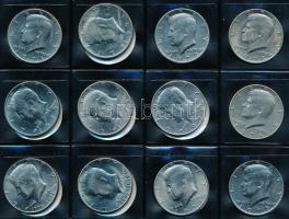 Amerikai Egyesült Államok 1971-1982. 1/2$ "Kennedy" (16x) + 1979-1999. 1$ "Susan B. A...
