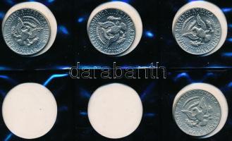 Amerikai Egyesült Államok 1971-1982. 1/2$ "Kennedy" (16x) + 1979-1999. 1$ "Susan B. A...