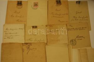 26db okmány és irat, XIX.sz. vége, XX.sz. eleje, részben okmánybélyeggel