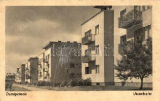 Dunaújváros, Dunapentele, Sztálinváros; - 4 db városképes lap, vegyes minőségű, a Képzőművészeti Ala...