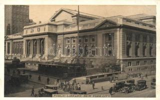 New York, Public Library, automobile