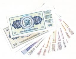 Jugoszlávia 1968. 10D (2x) + 1978. 10D (2x) + 20D (2x) + 1981. 10D (2x) + 50D + 1000D (2x) + 1985. 5...