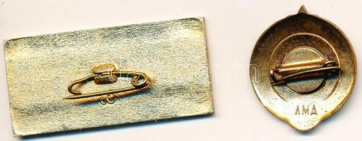 Szovjetunió 1975. Szovjet-magyar barátsági jelvény + ~1970. "Fiatal turista" aranyozott, z...