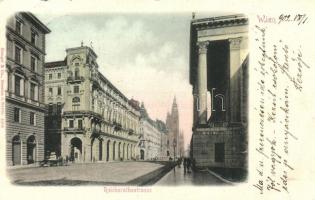 Vienna, Wien; Reichsrathsstrasse / street (EK)