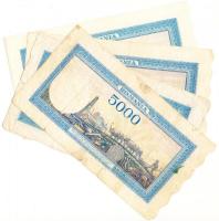Románia 1943-1945. 5000L (4xklf) T:I-,III,III-
Romania 1943-1945. 5000 Lei (4xdiff) C:AU,F,VG
Krause...