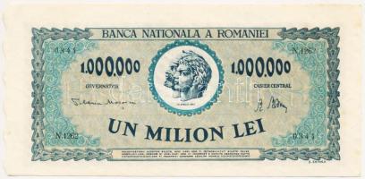 Románia 1947. 1.000.000L T:I- Romania 1947. 1.000.000 Lei C:AU Krause 60