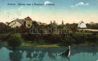 Szolnok - 12 db régi képeslap / 12 old postcards