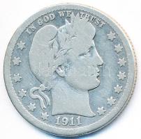 Amerikai Egyesült Államok 1911. 1/4$ Ag "Barber" T:2-,3
USA 1911. Quarter Dollar Ag "...