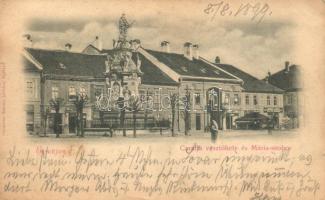 2 db RÉGI felvidéki városképes lap; Eperjes, Modor / 2 old Upper Hungarian town-view postcards; Eperjes, Modor