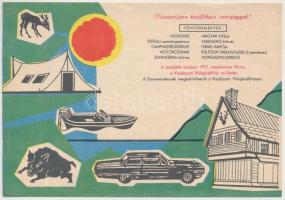 1971. "Vadászati világkiállítás" sorsjegy reklámja + Bácsalmás 1981. "Takarékszövetke...