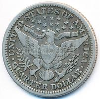 Amerikai Egyesült Államok 1914. 1/4$ Ag "Barber" T:2- USA 1914. Quarter Dollar Ag "Barber" C:VF