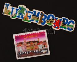 Cannes, Luxembourg hűtőmágnes 2db