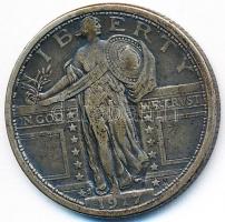 Amerikai Egyesült Államok 1917S 1/4$ Ag "Standing Liberty" T:2-
USA 1917S 1/4 Dollar Ag &q...