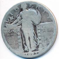 Amerikai Egyesült Államok 1917. 1/4$ Ag "Standing Liberty" T:3,3-
USA 1917. 1/4 Dollar Ag ...