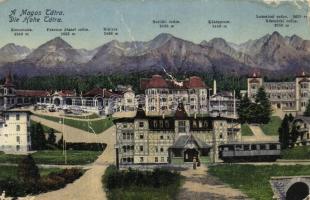 4 db RÉGI magyar és felvidéki városképes lap; Gyopáros, Szolnok, Tátra / 4 old Hungarian and Upper H...