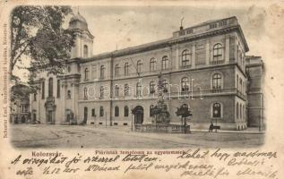 4 db RÉGI erdélyi városképes lap; Kolozsvár, Herkulesfürdő, Püspökfürdő / 4 old Transylvanian town-v...