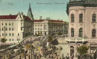 4 db RÉGI erdélyi városképes lap; Kolozsvár, Herkulesfürdő, Püspökfürdő / 4 old Transylvanian town-v...