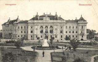 3 db RÉGI felvidéki városképes lap; Kassa, Rimaszombat, Koháryháza / 3 old Upper Hungarian town-view...