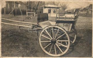 Békéscsaba, Zlehovszky János autocarosserie és kocsigyártó kocsija, reklám, Horthy Miklós út 42. Schwartz photo (EB)