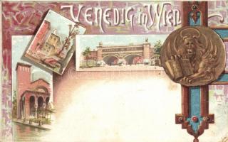 Vienna, Wien II. Venedig in Wien, Art Nouveau litho (small tear)