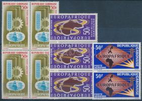 EUROPAFRIQUE pár + hármascsík + négyestömb, EUROPAFRIQUE pair + stripe of 3 + block of 4