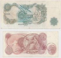 Nagy-Britannia 1962-1966. 10Sh szign.:J.Q. Hollom + 1960-1961. 1Ł szign.:L.K. O'Brien T:III
Gre...