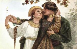 Orosz folklór, romantikus pár s: Solomko, Selige Zeit / Russian folklore, romantic couple s: Solomko