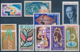 EUROPAFRIQUE, Konrad Adenauer 9 diff. stamps, EUROPAFRIQUE, Konrad Adenauer 9 klf bélyeg