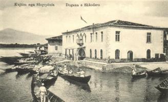 Shkoder, Shkodra; Dogana / custom, boats