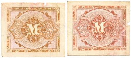 Német 3. Birodalom/Szövetséges megszállás 1944. 1M + 5M T:III-
German Third Reich/Allied occupation ...