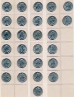 Amerikai Egyesült Államok 1965-1993. 1/4$ "Washington Quarter" (40x) + 1999-2008. 1/4$ &qu...