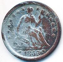 Amerikai Egyesült Államok 1853. 1/2c Cu T:2-,3
USA 1853. 1/2 Cent Cu "Braided Hair Half Cent&qu...