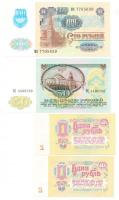 Szovjetunió 1961. 1R (2x) + 1991. 50R + 100R T:I,I-
Soviet Union 1961. 1 Ruble (2x) + 1991. 50 Ruble...