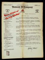1935 Vacum Oil Company Részvénytársaság a Királyi Magyar Automobil Club Hivatalos Benzin- és Olajszállítója. Plakát: 63x47cm
