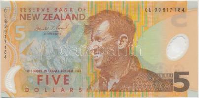 Új-Zéland 1992. 5$ T:I New Zealand 1992. 5 Dollars C:UNC