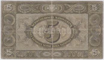 Svájc 1942. 5Fr T:III-
Switzerland 1942. 5 Francs C:VG