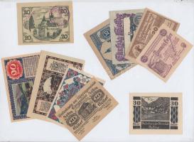 Németország / Weimari Köztársaság 1920. 10db városi szükségpénz T:I,I- Germany / Weimar Republic 1920. 10 pcs of necessity notes C:UNC,AU