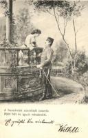 10 db RÉGI motívumlap egy lithoval; gyerek, katonai, hajó, üdvözlő / 10 old motive cards with one li...