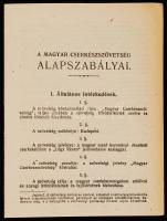 1922 Bp., A Magyar Cserkészszövetség alapszabályai, 23p