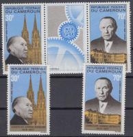 Konrad Adenauer set + stripe of 3, Konrad Adenauer sor + hármascsík