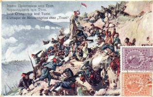 Battle of Tuzi, Montenegrin attack (fa)