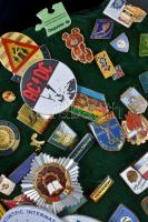 ~60db vegyes modern külföldi jelvény, közte zománcozottak is, szivacsra tűzve T:vegyes
~60pcs of mix...