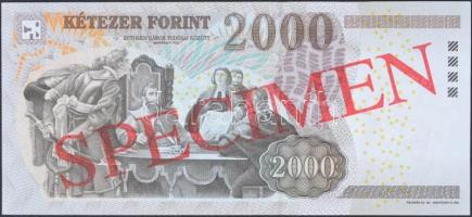 2013. 2000Ft piros "MINTA / SPECIMEN" felülnyomással (2x) sorszámkövetők "CA 0000061&...