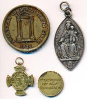 4db klf vallási témájú medál, emlékérem, közte Olaszország / Pápai Állam 1826. "XII. Leó pápa /...
