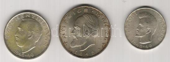 1948. 5Ft+10Ft+20Ft Ag "Szabadságharc" T:2+