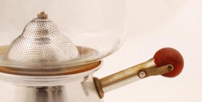 Nagyméretű régi elektromos kávéfőző, kábel nélkül, m: 33 cm